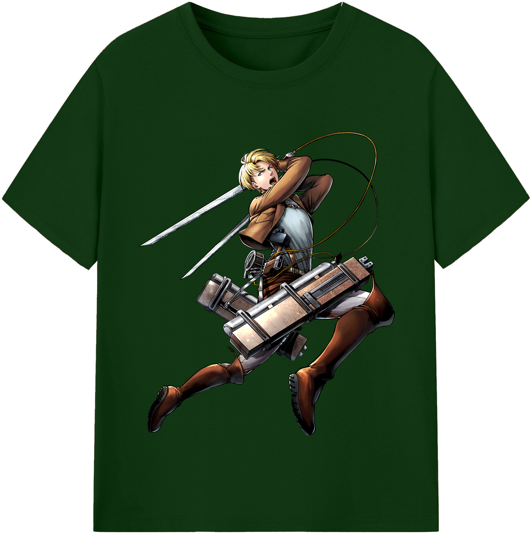 （画像用） 進撃の巨人 Attack on Titan 綿100％半袖Tシャツ（フロントプリント）